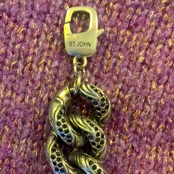 St John Swarovski Crystal Chain Link Bracelet - Picture 3 of 5